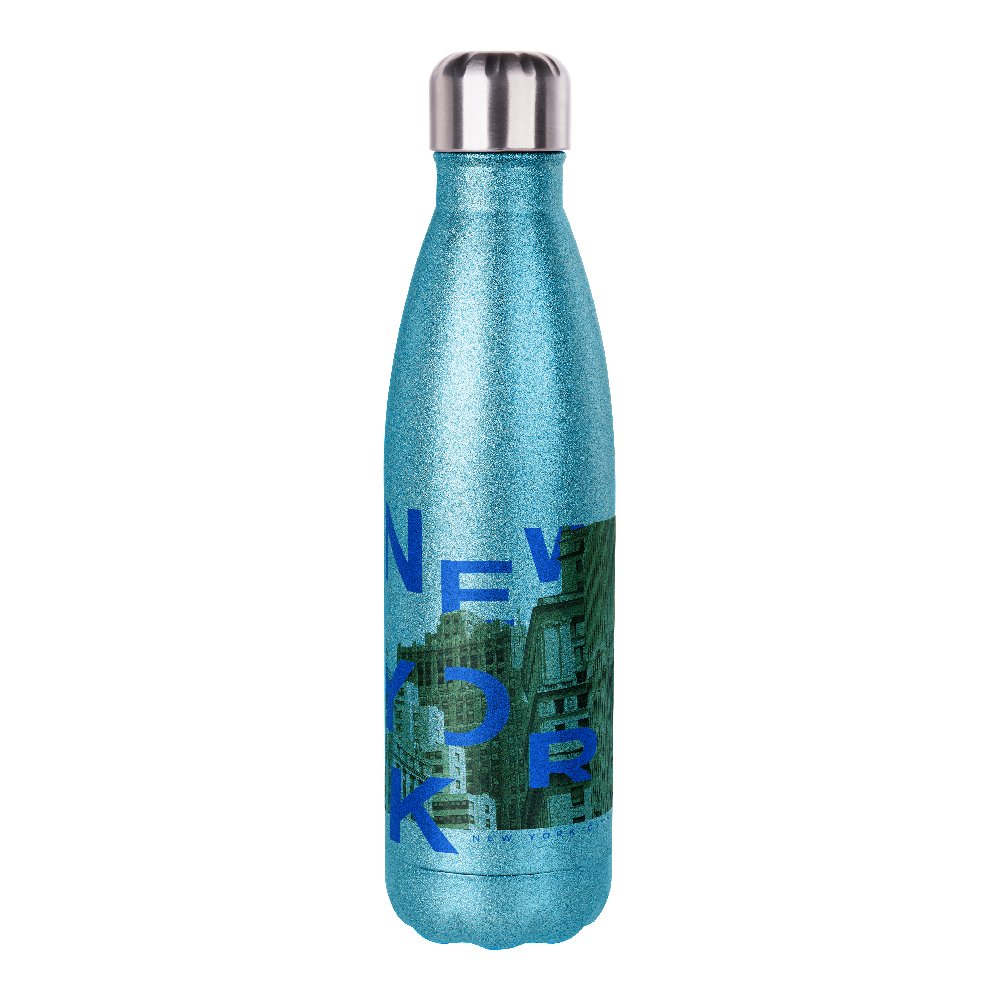 Glitter Bottles(17OZ,Sublimation,Light Blue)
