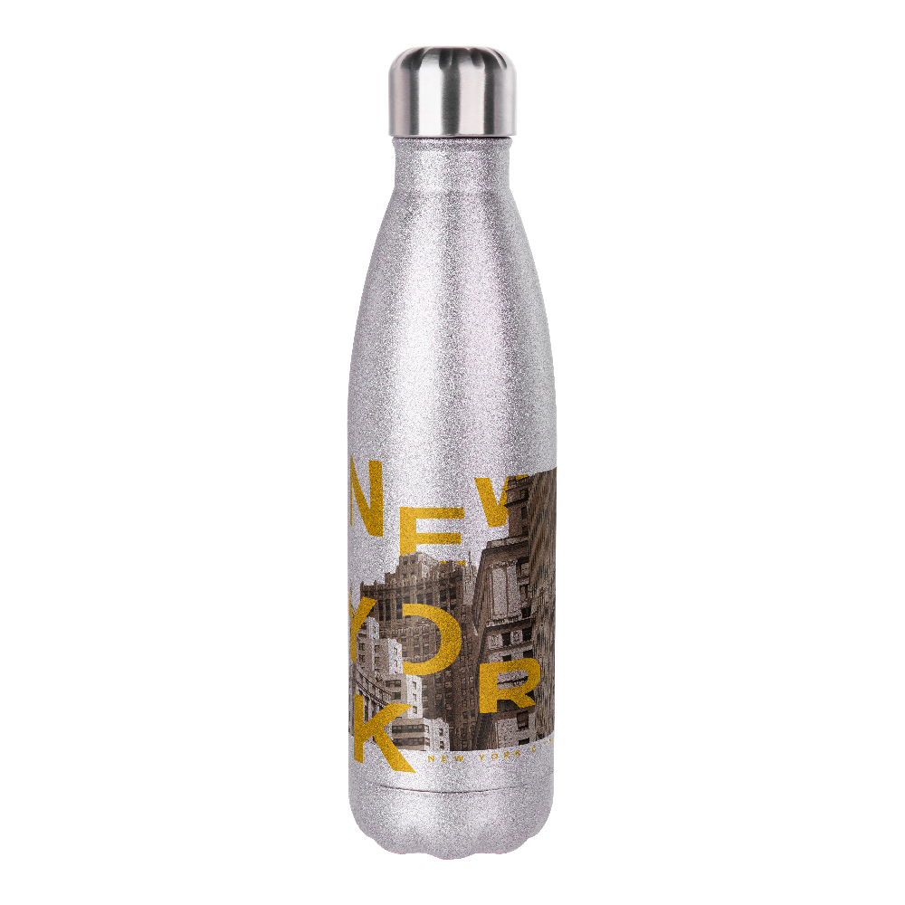 Glitter Bottles(17OZ,Sublimation,Silver)