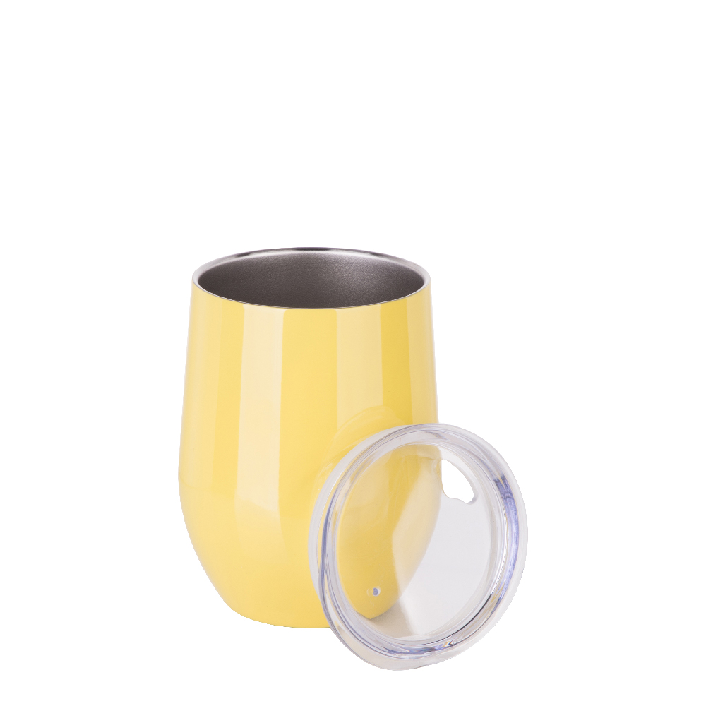 Glossy Stemless(12OZ,Sublimation Blank,Yellow)