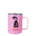 Glossy Mugs(10OZ,Sublimation Blank,Pink)