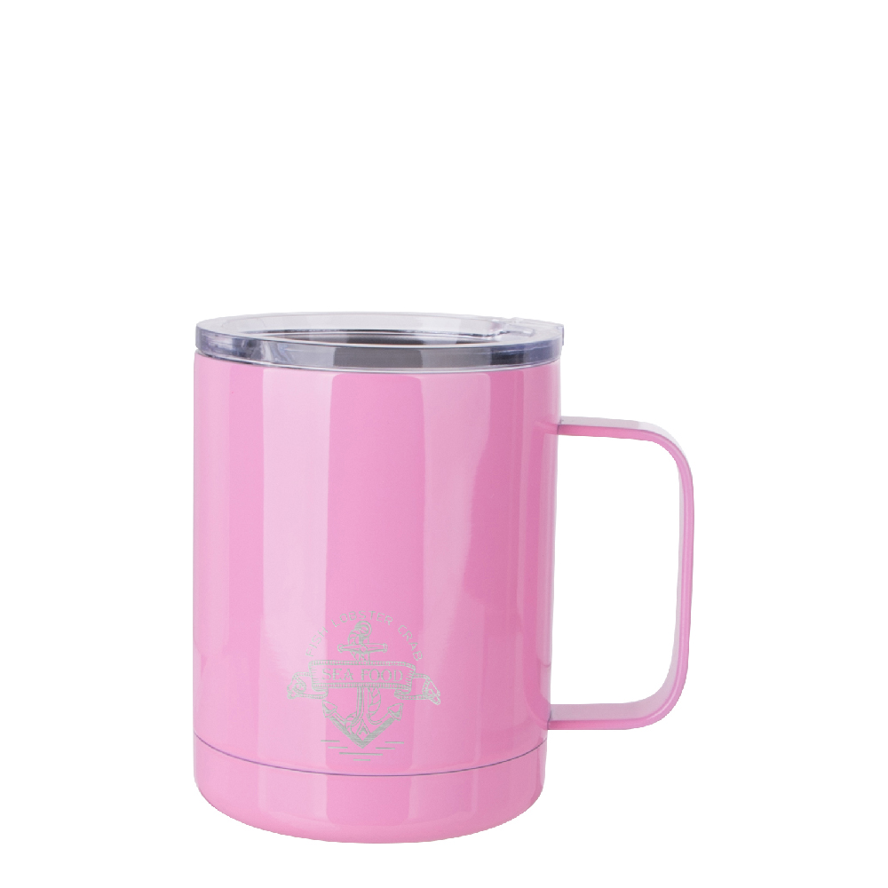Glossy Mugs(10OZ,Sublimation Blank,Pink)