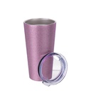Glitter Tumbler(16OZ,Sublimation Blank,Pink)