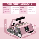 30oz Tumbler Heat Press(Sparkling Purple)