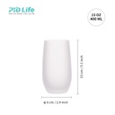 13oz/400ml Stemless Wine Glass(Frosted)