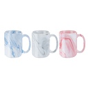 15oz Sublimation Marble Texture Mug (Pink)