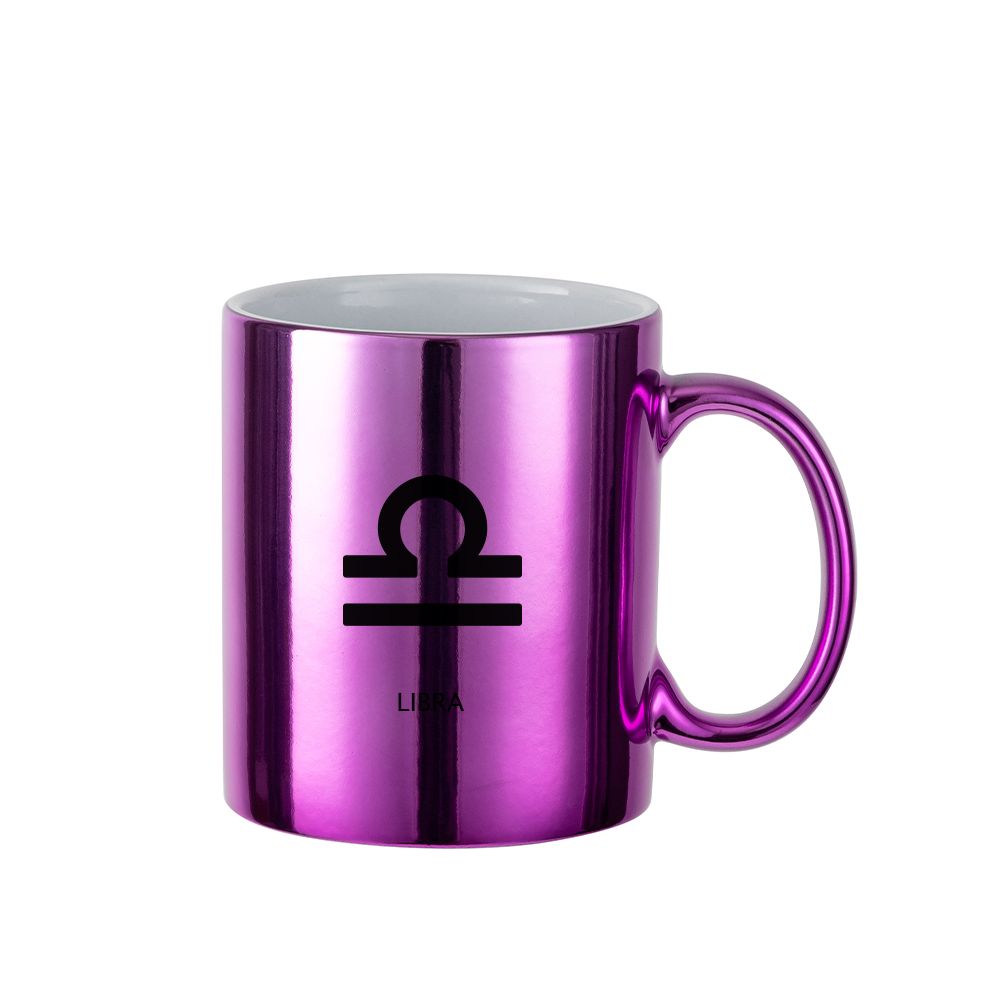 11oz Purple Plated Ceramic Mug