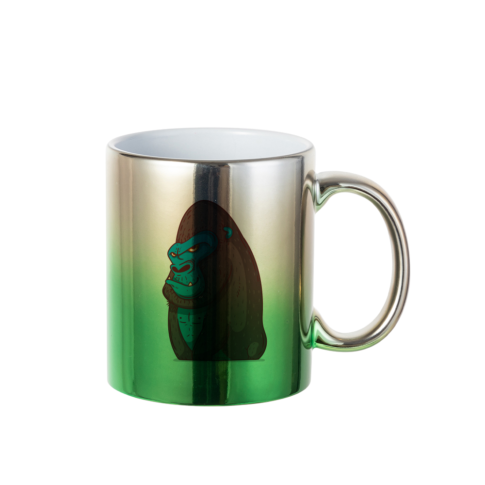 11oz Gradient Green/Silver Plated
Ceramic Mug