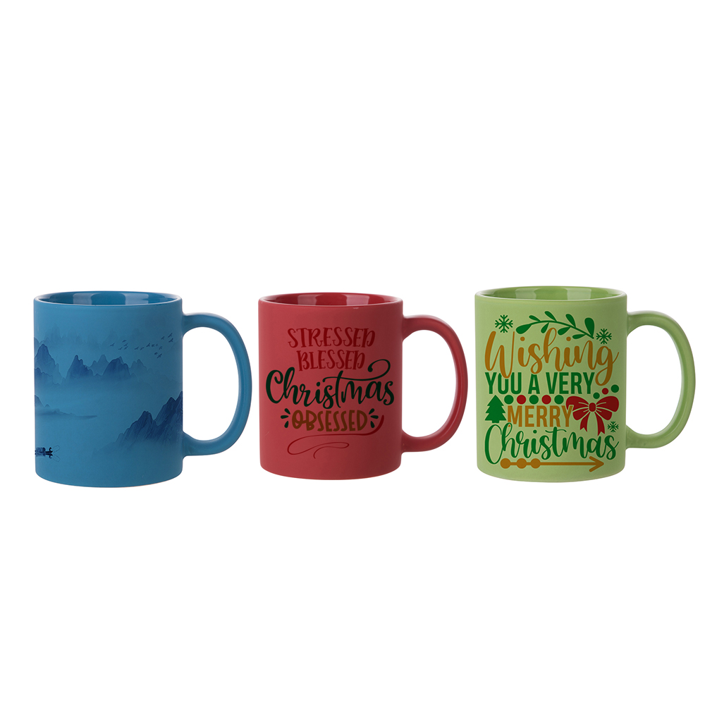 11OZ Full Color Mug (Frosted, Light Blue, Light Green, Red)
