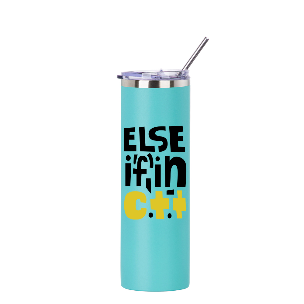 30oz/900ml Stainless Steel Tumbler with Straw &amp; Lid (Powder Coated, Mint Green)