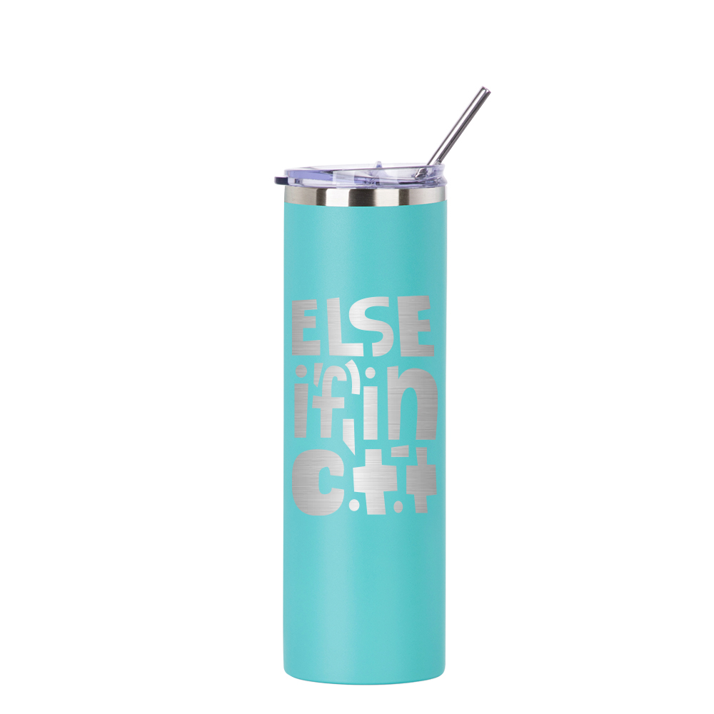 30oz/900ml Stainless Steel Tumbler with Straw &amp; Lid (Powder Coated, Mint Green)