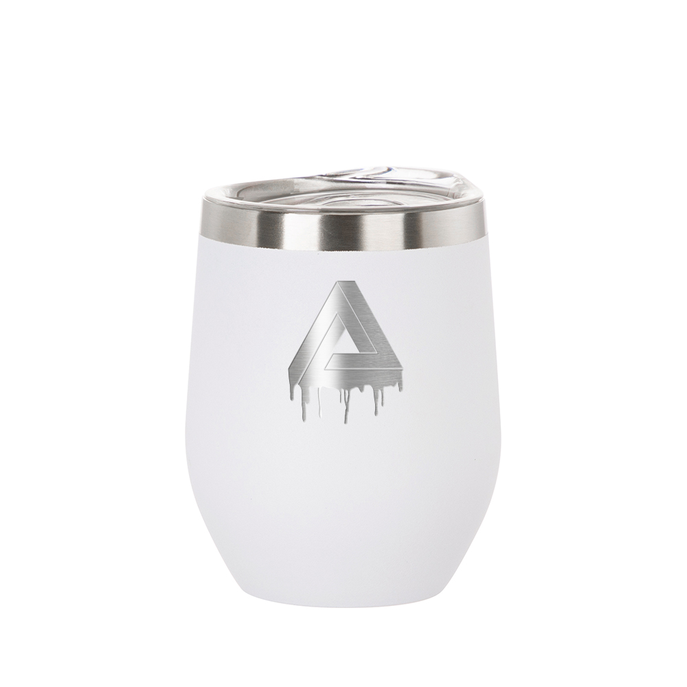 Wine Tumbler Cups White 12 OZ Stainless Steel Insulated Stemless  Sublimation - GSM Florida Group, Corp.