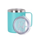 10oz/300ml Stainless Steel Coffee Cup (Powder Coated, Mint Green)