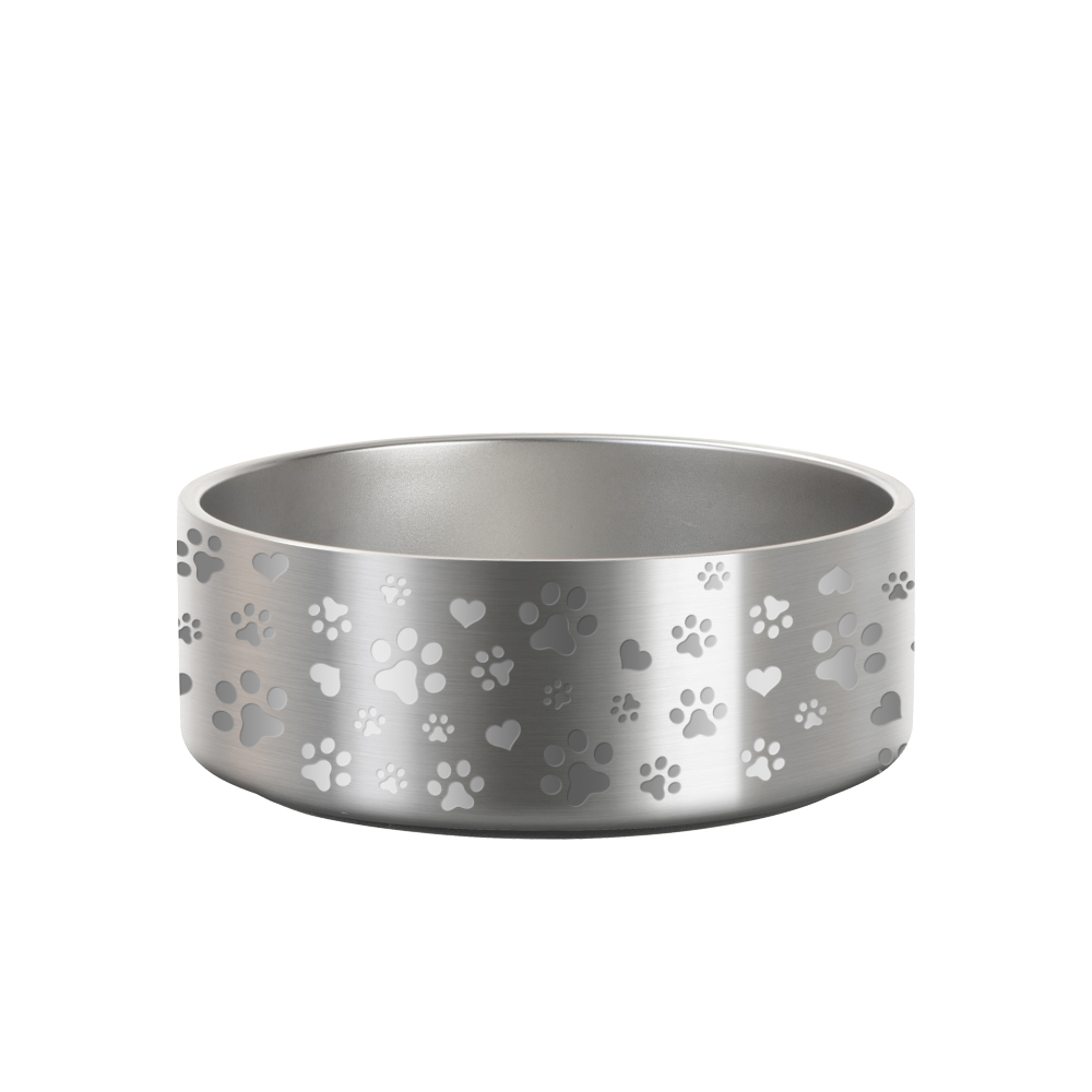 42oz/1250ml Stainless Steel Dog Bowl (Plain, Stainless steel)