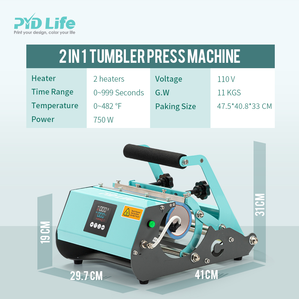Integrated Tumbler Press 2 in 1 (30oz+17oz, Mint Green)