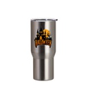 25oz/750ml Stainless Steel Travel Tumbler with Water Proof Lid (Silver)