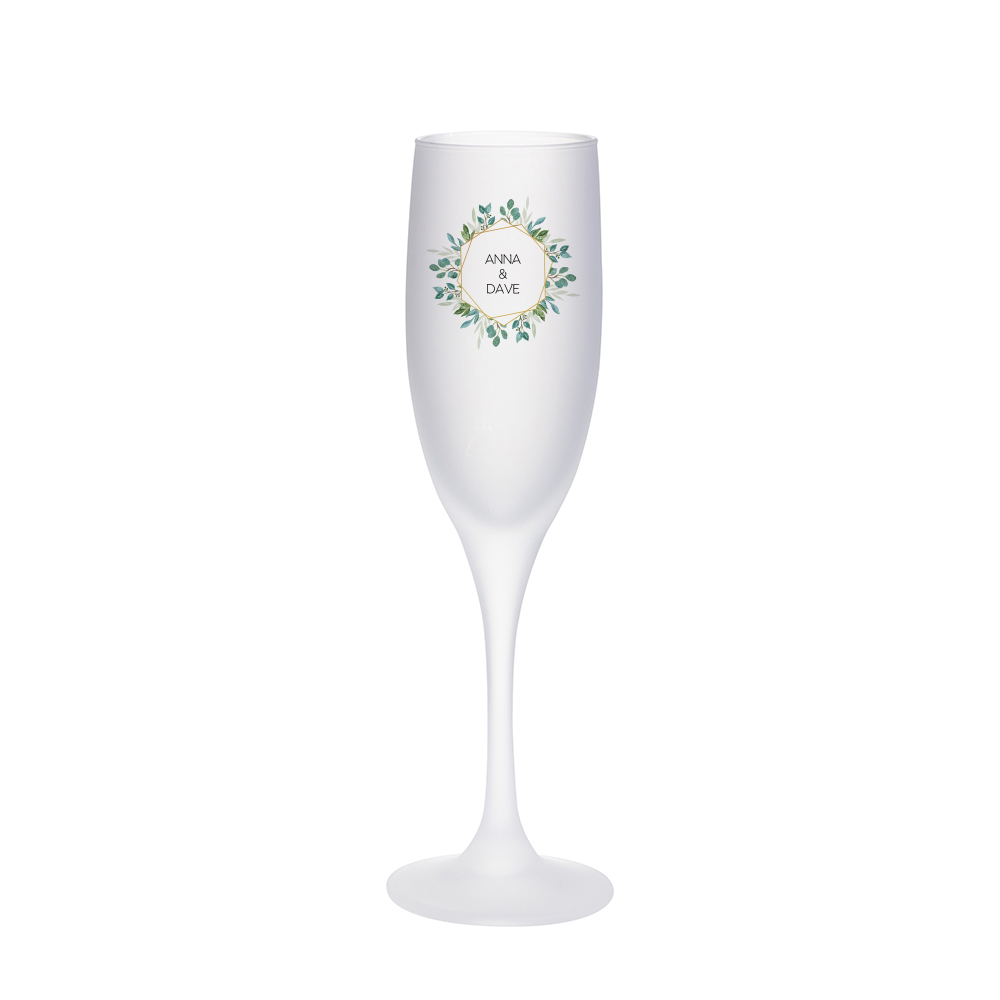 6oz/190ml Champagne Flute Glass(Frosted)