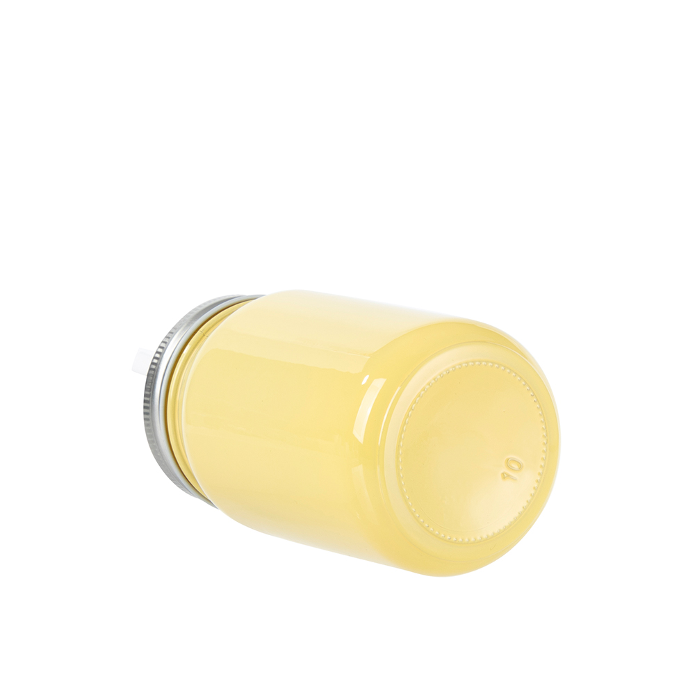 15oz/450ml Full Color Mason Jar no Handle(Yellow)