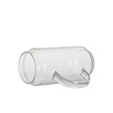 18oz/550ml Clear Can Glass Mug w/ Handle