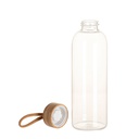25oz/750ml Clear Glass Bottle w/ Bamboo Lid