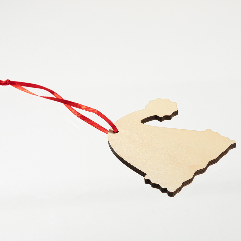 Sublimation Double-Sided Plywood Ornament(Santa Hat)