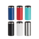12oz/350ml Stainless Steel Slim Can Cooler (Powder Coated, Red)