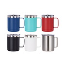 10oz/300ml Stainless Steel Coffee Cup (Powder Coated, Black)