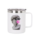 10oz/300ml Stainless Steel Coffee Cup (Sublimation, Matt White)
