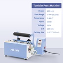30oz Tumbler Press with Control Box (Light Blue)