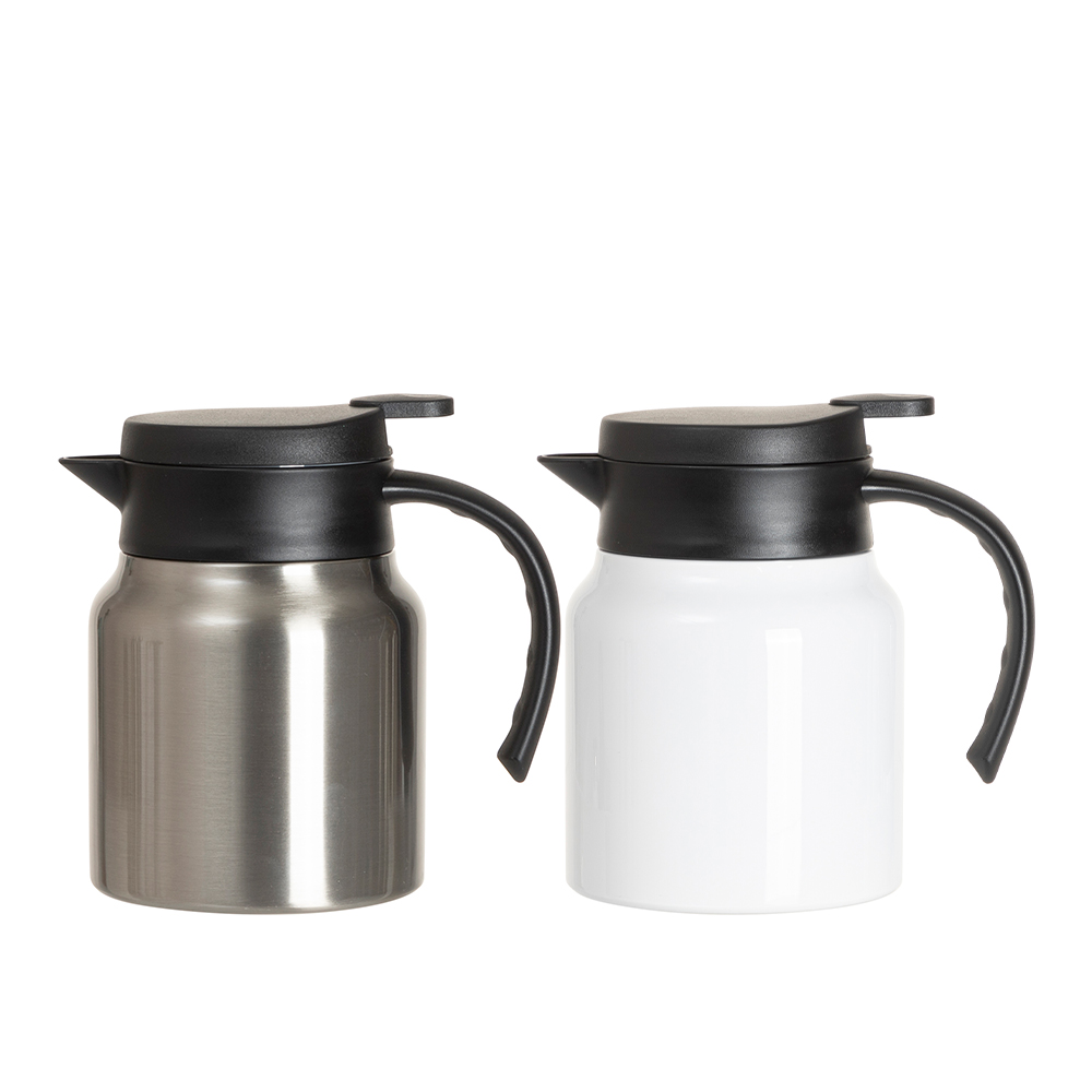 32oz/1000ml Stainless Steel Thermal Coffee Carafe Pot (White)
