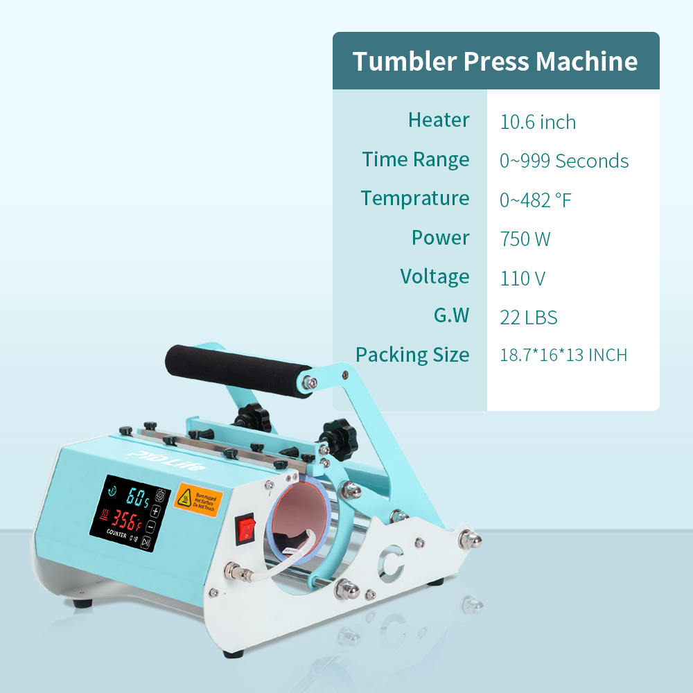 30 Oz Tumbler Press V3.0 Pro Max (Touch Screen, Mint Green)