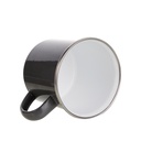 12oz/360ml Colored Enamel Mug(Gray Black)