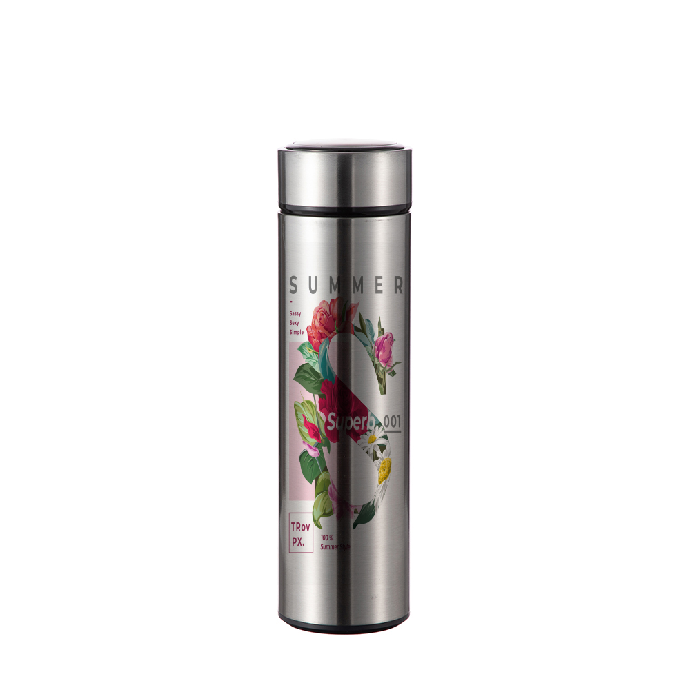 16OZ/450ml Stainless Steel Flask(Silver)