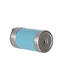 12oz/350ml 4 in 1  Can Cooler with Silicon Sleeve (Light Blue/White)
