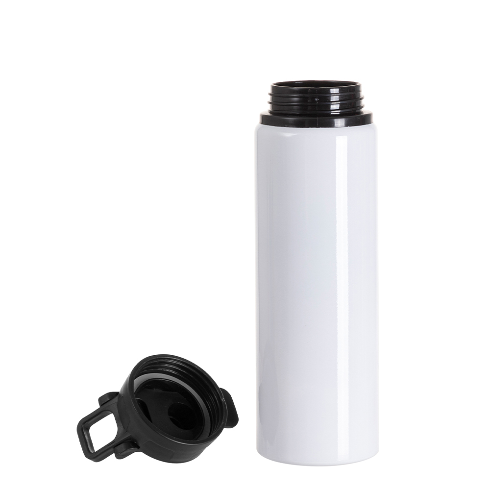 25oz/750ml Aluminum Water Bottle (White)