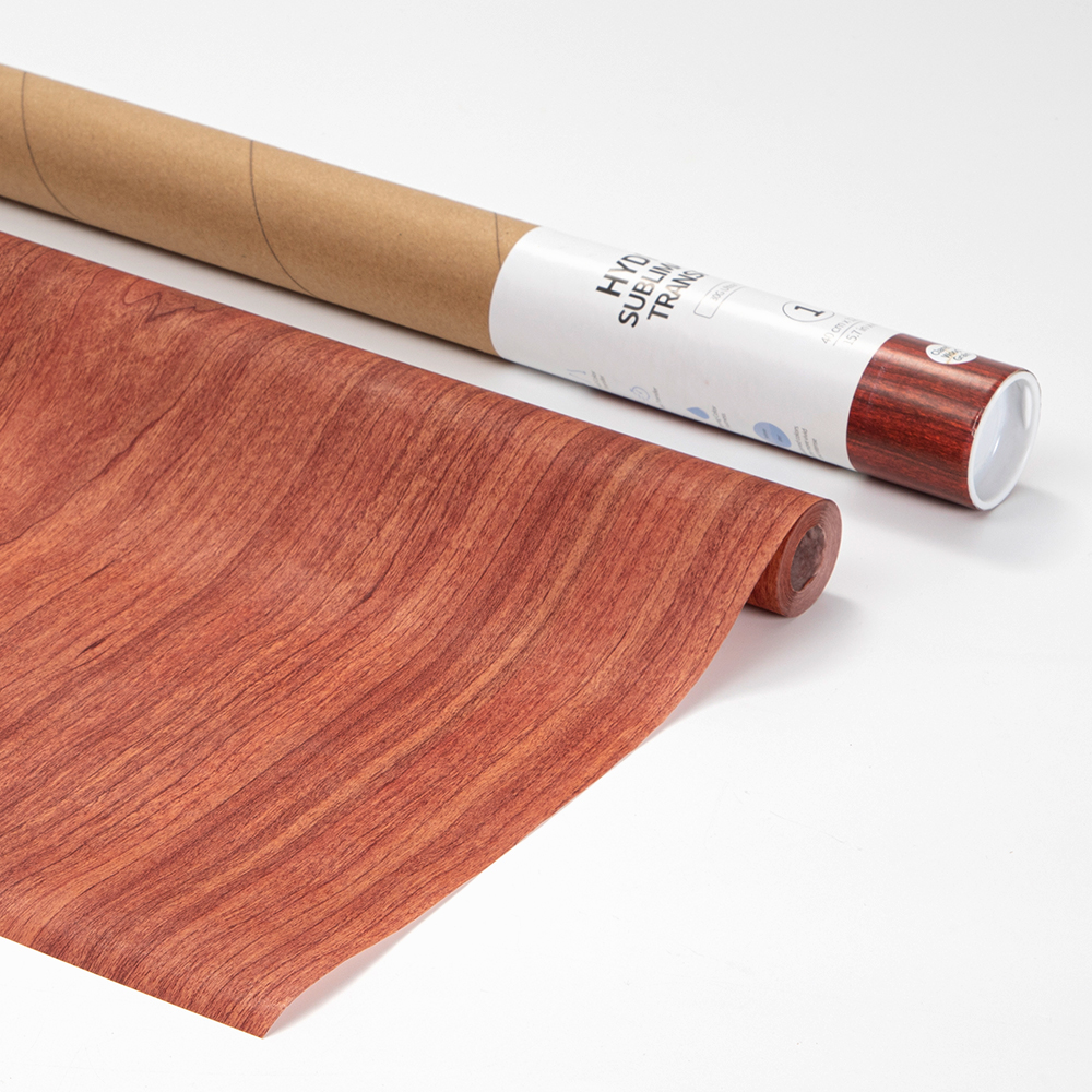 Hydro Sublimation Transfer Paper Roll(Red Wood Texture, 40*1220cm/ 15.7in x 40ft)