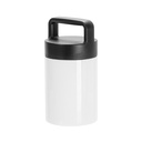 13oz/400ml Sublimation Thermal Food Jar with Large Handle Screw Lid (White)