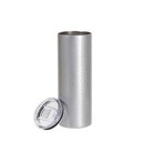 20oz/600ml Crackle Finish Stainless Steel Skinny Tumbler(Silver Grey)
