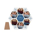 Hexagonal Photo Frame with Stand (22.8*25.4*1.5cm)