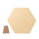 Plywood Hexagonal Photo Frame with Stand (26.5*30.5*1.5cm)