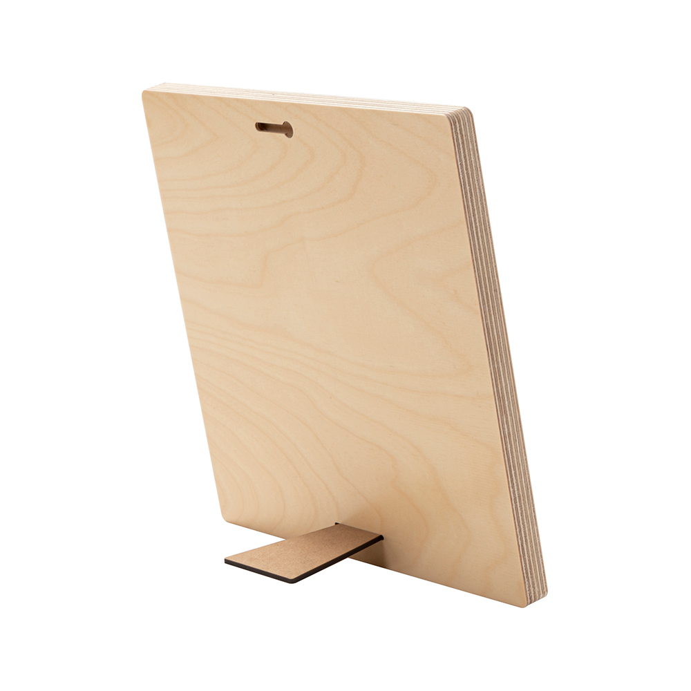 Plywood Square Photo Frame with Stand (25.4*25.4*1.5cm)