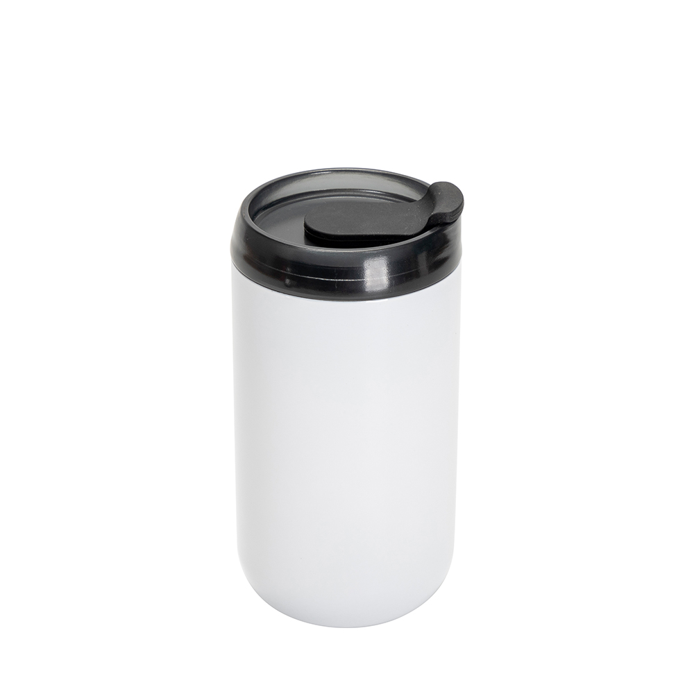 2 in 1 Sublimation Kids Tumbler Mug 13oz White Stainless Steel with 2 Lids