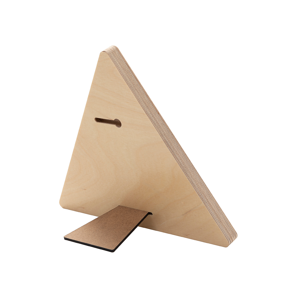 Plywood Triangle Photo Frame with Stand (17.8*20.3*1.5cm)