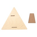 Plywood Triangle Photo Frame with Stand (22.8*25.4*1.5cm)