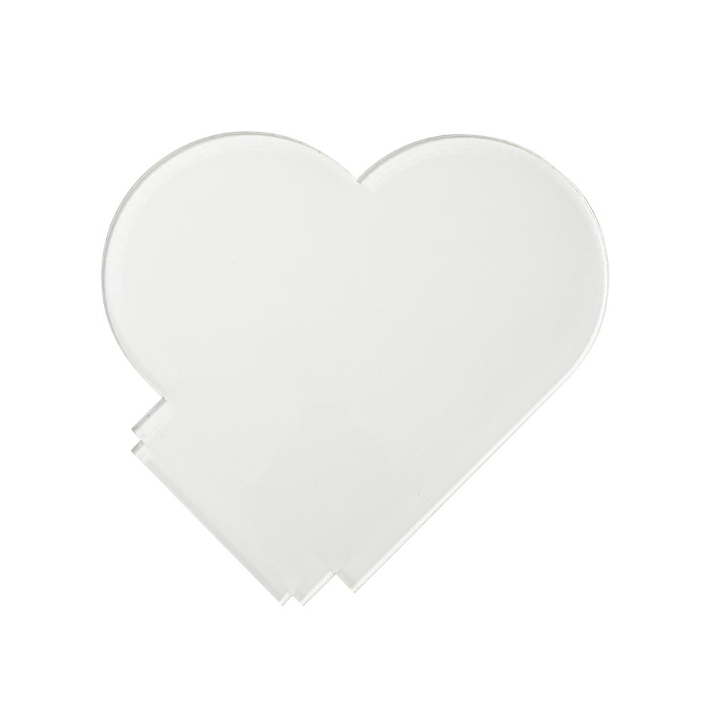 Acrylic Photo Frame(Heart Shape, 15*15*0.4cm)