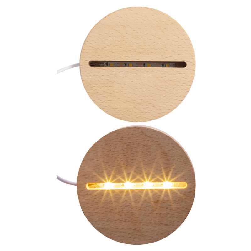 LED Lamp Base (Round, Warm Light)