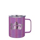 Rainbow Glitter Cup(10oz/300ml,Sublimation blank,Purple)