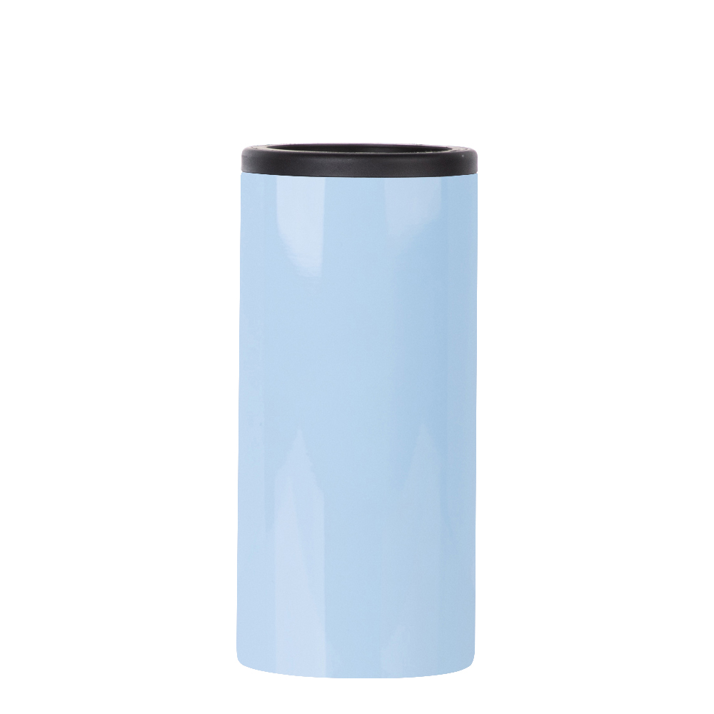 Stainless Steel Slim Can Cooler(12oz/360ml,Sublimation blank,Light Blue)
