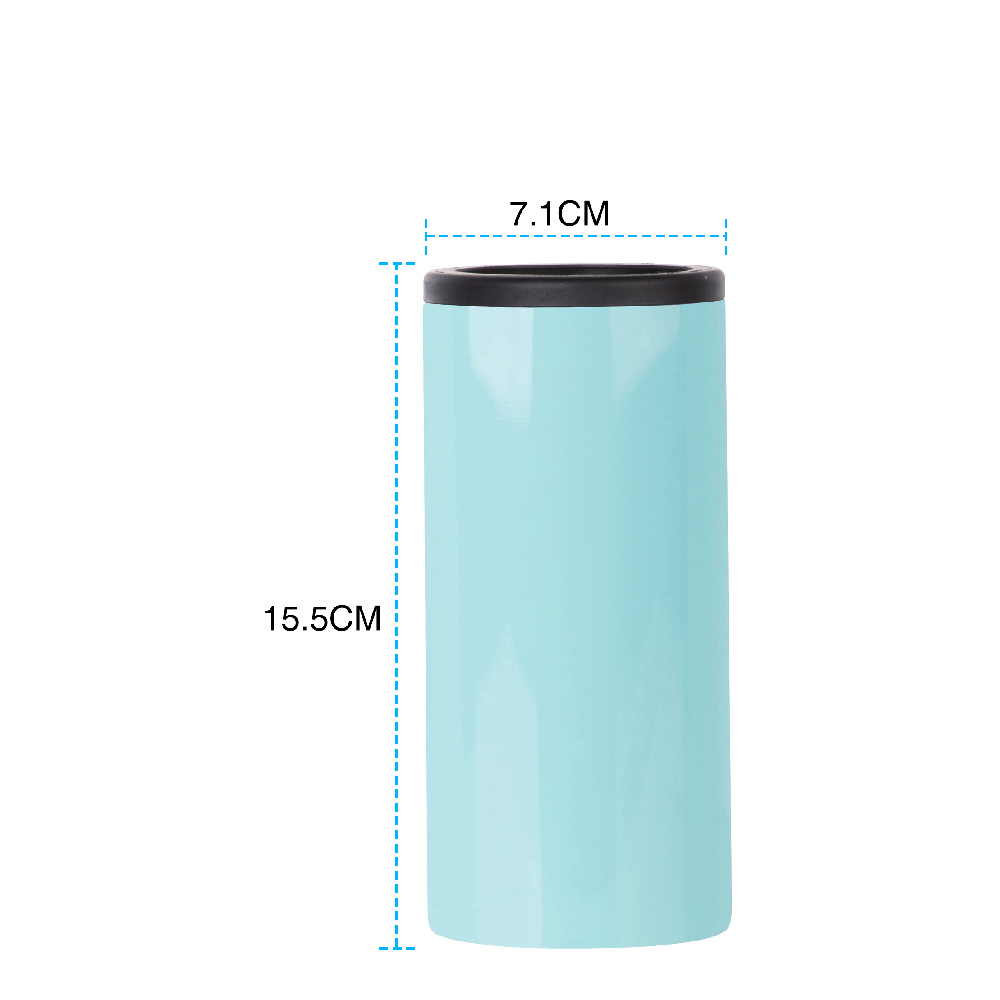 Stainless Steel Slim Can Cooler(12oz/360ml,Sublimation blank,Mint Green)
