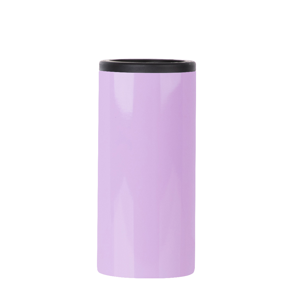 Stainless Steel Slim Can Cooler(12oz/360ml,Sublimation blank,Purple)