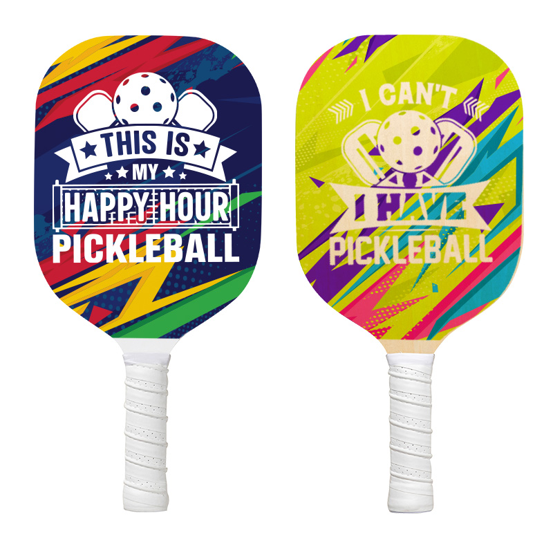 Elite Sublimation Plywood Pickleball Paddle White and Wood (190*395*10mm)